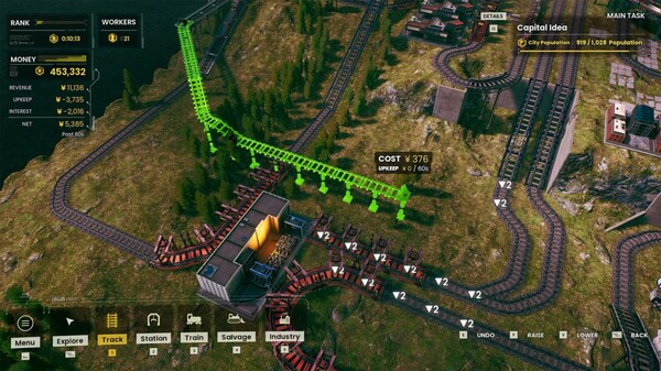 Игра RAILGRADE, скриншот