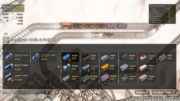 Игра RAILGRADE, скриншот