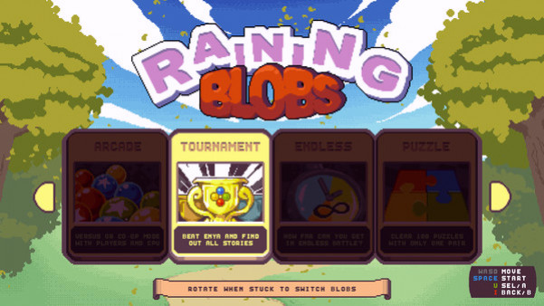 Игра Raining Blobs, скриншот
