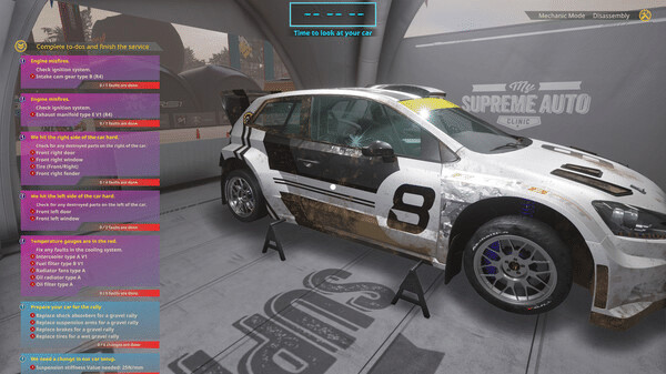 Игра Rally Mechanic Simulator, скриншот