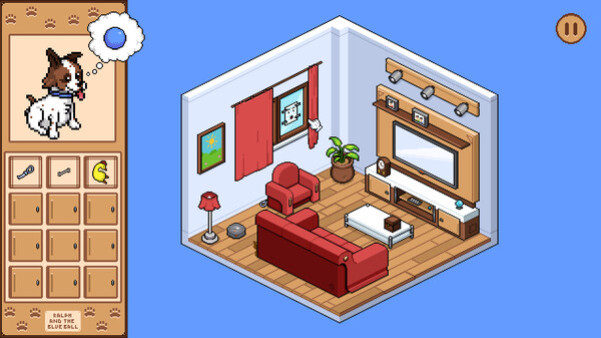 Игра Ralph and the Blue Ball, скриншот