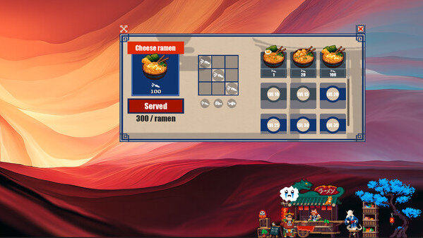 Игра Ramen-ten ‘Heart Abyss’, скриншот