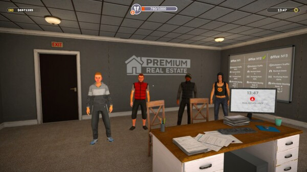 Игра REAL ESTATE Simulator - FROM BUM TO MILLIONAIRE, скриншот