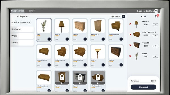 Игра REAL ESTATE Simulator - FROM BUM TO MILLIONAIRE, скриншот