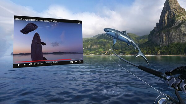 Игра Real VR Fishing, скриншот