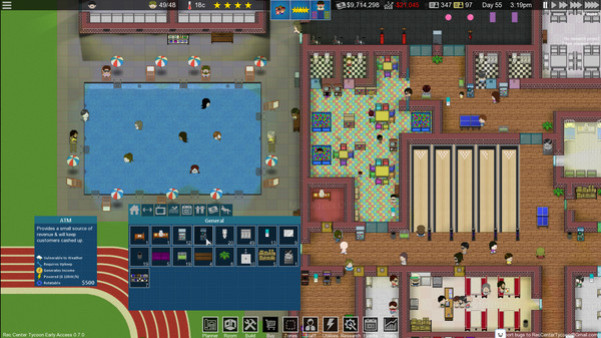 Игра Rec Center Tycoon - Management Simulator, скриншот