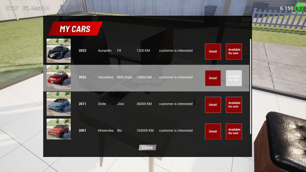 Игра Rent A Car Simulator 24, скриншот