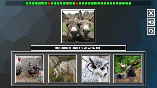 Игра Repeat the image: Animals, скриншот
