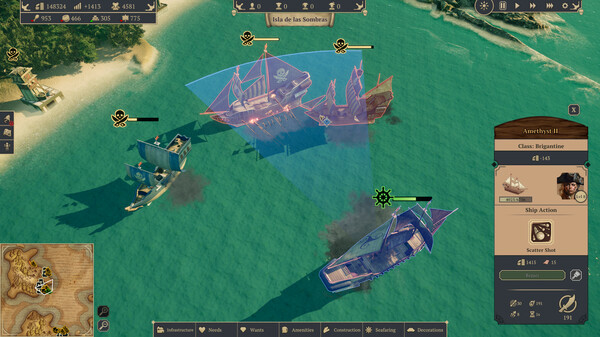 Игра Republic of Pirates, скриншот