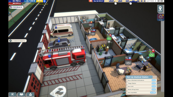 Игра Rescue HQ - The Tycoon, скриншот