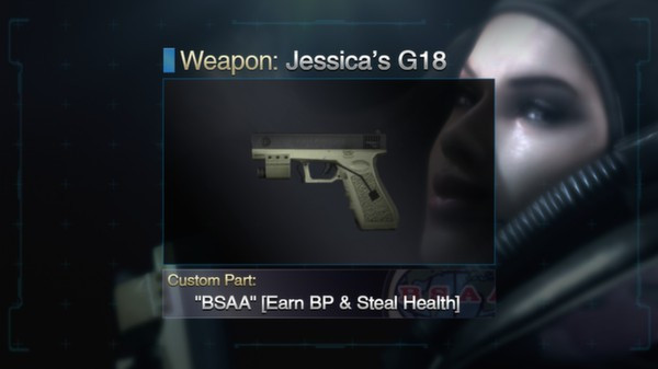 Игра Resident Evil: Revelations Jessica's G18 + Custom Part: "BSAA", скриншот
