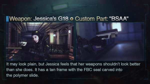 Игра Resident Evil: Revelations Jessica's G18 + Custom Part: "BSAA", скриншот