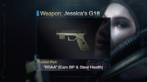 Игра Resident Evil: Revelations Jessica's G18 + Custom Part: "BSAA", скриншот
