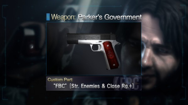 Игра Resident Evil: Revelations Parker's Government Handgun + Custom Part: "FBC", скриншот