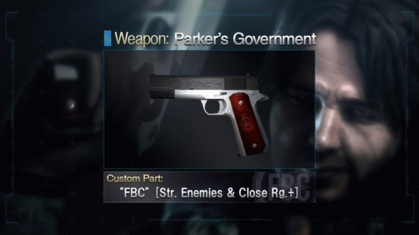 Игра Resident Evil: Revelations Parker's Government Handgun + Custom Part: "FBC", скриншот