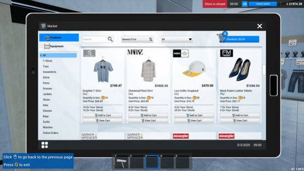 Игра Retail Company Simulator, скриншот