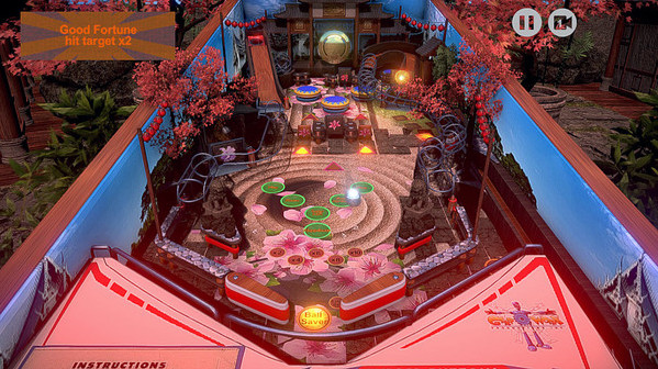 Игра Retro Pinball, скриншот