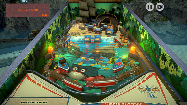 Игра Retro Pinball, скриншот