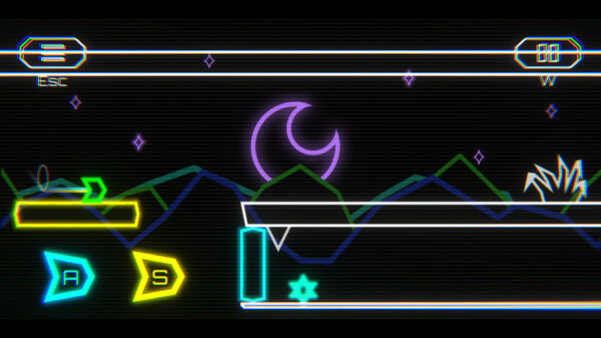 Игра Retrowave Rider, скриншот
