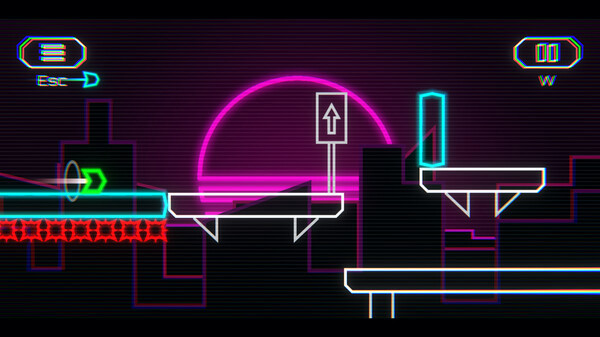 Игра Retrowave Rider, скриншот
