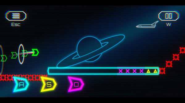 Игра Retrowave Rider, скриншот