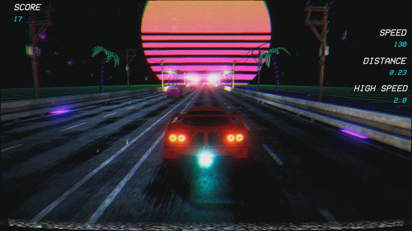Игра Retrowave, скриншот