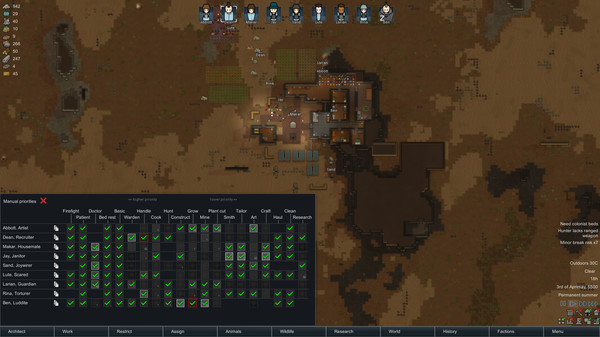 Игра RimWorld, скриншот