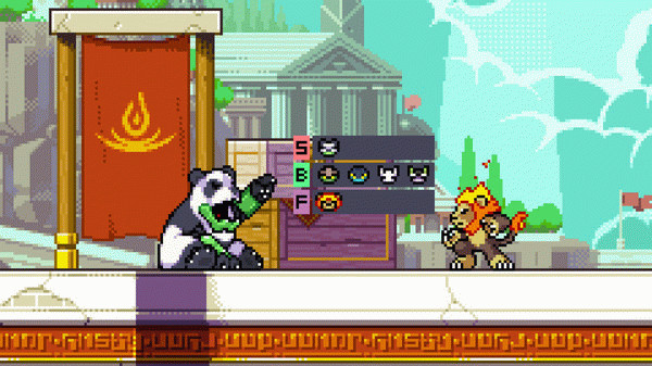 Игра Rivals of Aether: Panda Etalus, скриншот