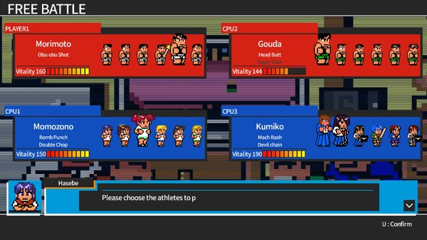 Игра River City Super Sports Challenge ~All Stars Special~, скриншот