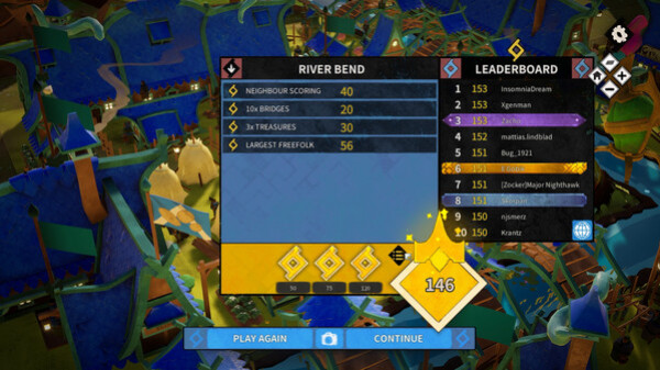 Игра River Towns, скриншот