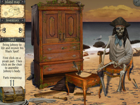 Игра Robinson Crusoe and the Cursed Pirates, скриншот