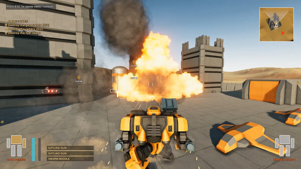 Игра Robot Fury: Mech Combat Simulator, скриншот