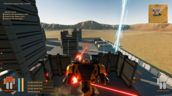 Игра Robot Fury: Mech Combat Simulator, скриншот