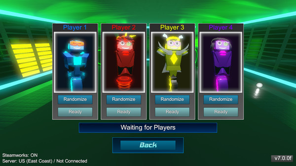 Игра Robot Roller-Derby Disco Dodgeball, скриншот