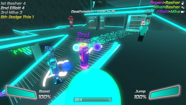 Игра Robot Roller-Derby Disco Dodgeball, скриншот