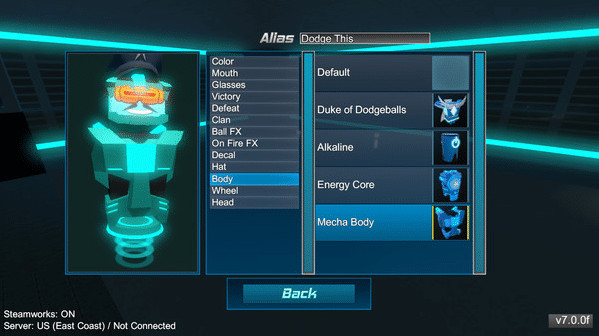 Игра Robot Roller-Derby Disco Dodgeball, скриншот