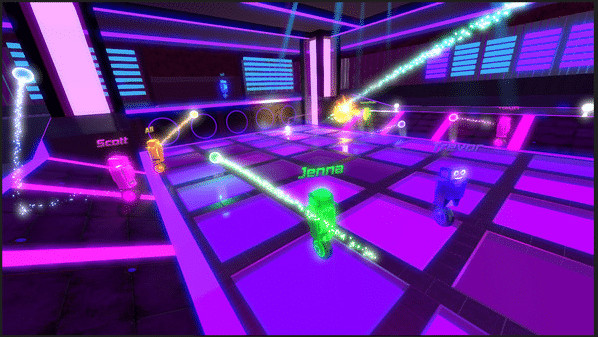 Игра Robot Roller-Derby Disco Dodgeball, скриншот