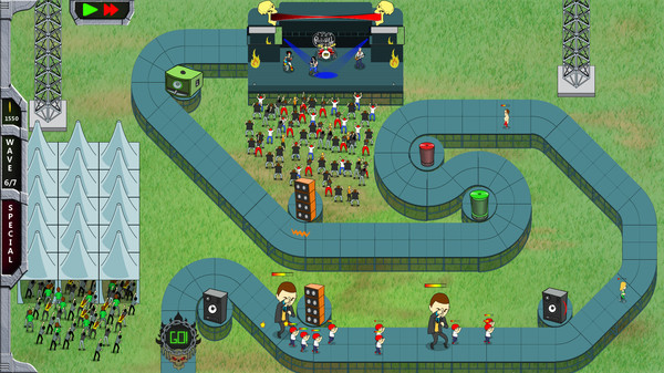 Игра Rock 'N' Roll Defense, скриншот