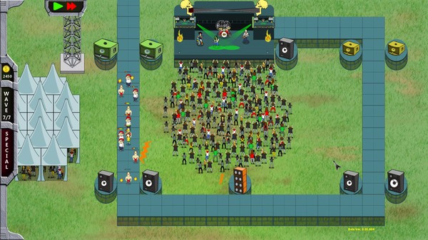 Игра Rock 'N' Roll Defense, скриншот