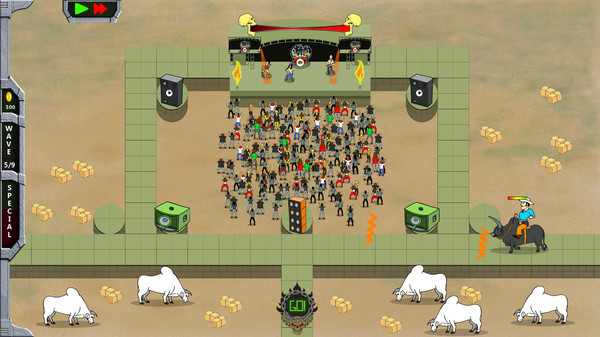 Игра Rock 'N' Roll Defense, скриншот