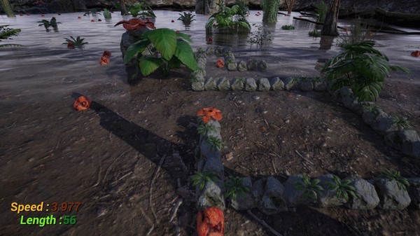 Игра Rock Snake, скриншот