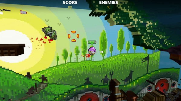 Игра Rocket Riot, скриншот