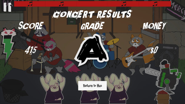 Игра Rockin' Racket, скриншот