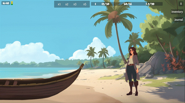 Игра Rockthesea, скриншот