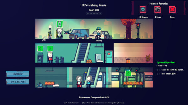 Игра Rogue AI Simulator, скриншот