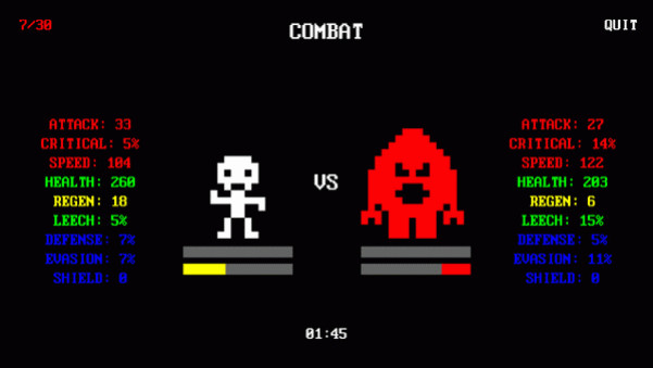 Игра Rogue Battler, скриншот