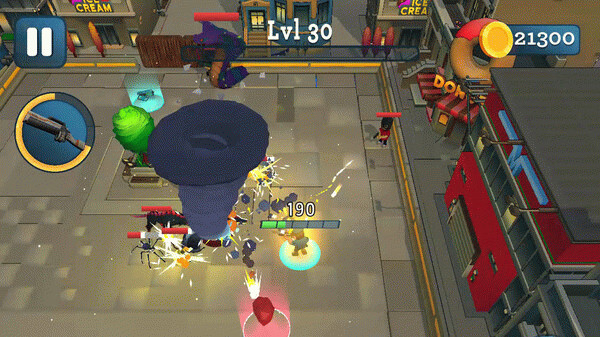 Игра Rogue City: Casual Top Down Shooter, скриншот