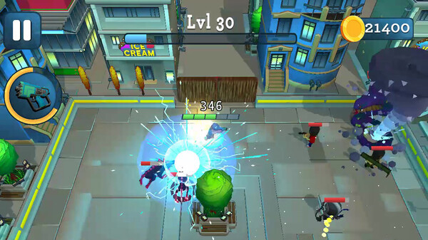 Игра Rogue City: Casual Top Down Shooter, скриншот