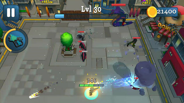 Игра Rogue City: Casual Top Down Shooter, скриншот