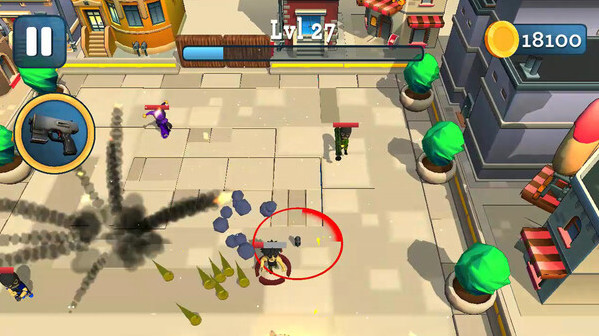 Игра Rogue City: Casual Top Down Shooter, скриншот